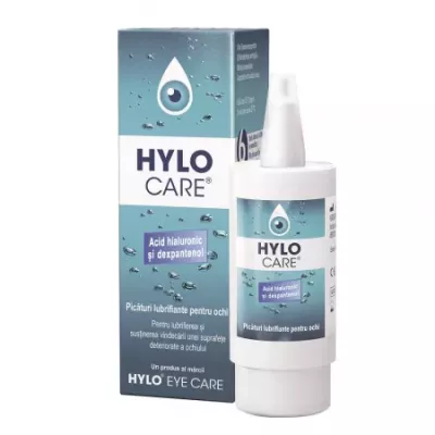 Hylo care soluție oftalmică cu acid hialuronic și dexpantenol * 10 ml