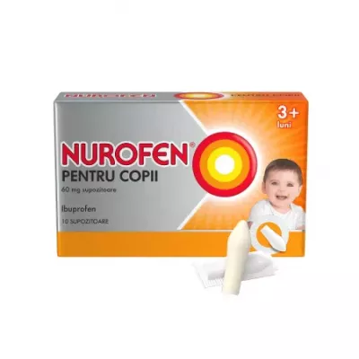 Nurofen pentru copii 60 mg * 10 supozitoare