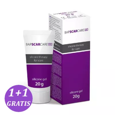Pachet Bapscarcare silicone gel * 20 g + 1 Bapscarcare silicone gel * 20 g GRATUIT