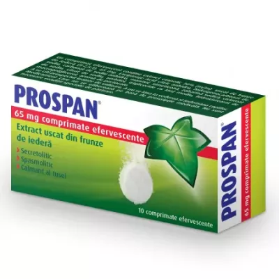 Prospan 65 mg * 10 comprimate efervescente