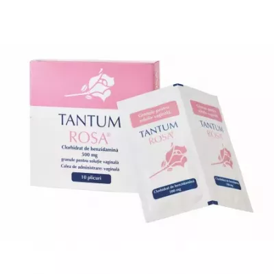 Tantum Rosa 500 mg granule pentru soluție vaginală * 10 plicuri