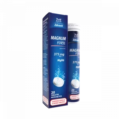 Magneziu forte +Vitamina B6 * 20 comprimate efervescente
