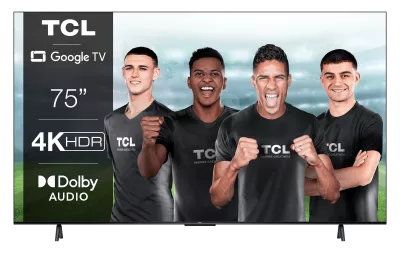 Televizor TCL LED 75P635, 191 cm, Smart Google TV, 4K Ultra HD, Clasa F