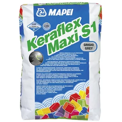 Gresie-Faianta, Adezivi - ADEZIV PLACI CERAMICE KERAFLEX MAXI S1 GRIGIO 25KG 1202625 MAPEI, comsport.ro