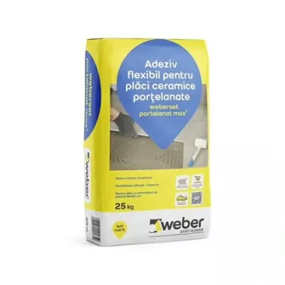 Gresie-Faianta, Adezivi - ADEZIV SET PORTELANAT GR/FAI WEBER 25KG 5200550907, comsport.ro