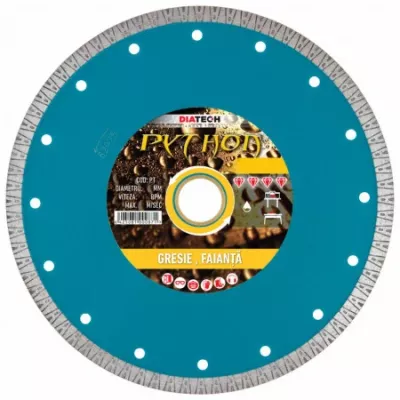 Discuri taiat-polizat-slefuit - DISC DIAMANTAT PT GRESIE PYTON PT125, comsport.ro