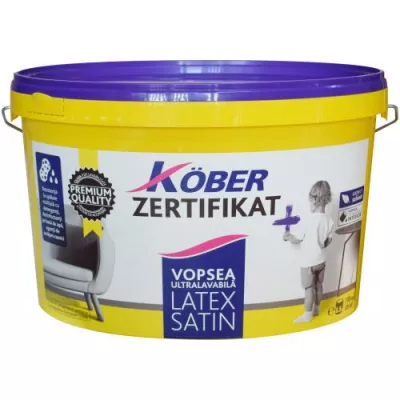 Lavabila, amorsa, coloranti - VOPSEA SUPERLAVABILA LATEX SATIN 8.5L 8400, comsport.ro