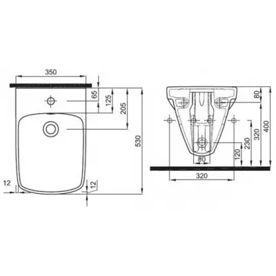 BIDEU SUSPENDAT NOVA PRO RECTANGULAR KOLO