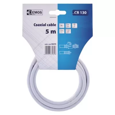 Cabluri electrice si media - CABLU COAXIAL CB130 5M S5373 EMOS, dennver.ro