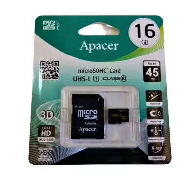 CARD MEMORIE MICROSDHC 16GB CLASA 10 UHS-I CU ADAPTOR APACER