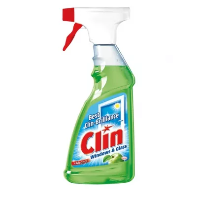 Detergenti si solutiii curatenie - DETERGENT GEAMURI WINDOWS & GLASS APPLE PISTOL 500ML CLIN , dennver.ro