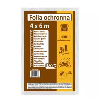 Folii - carton protectie - FOLIE DE PROTECTIE 1800G LDPE RECICLAT 4x6M, dennver.ro