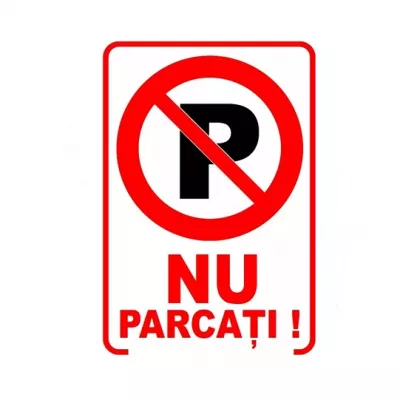 Indicatoare de avertizare  - INDICATOR NU PARCATI 20x30cm PROTEK, dennver.ro