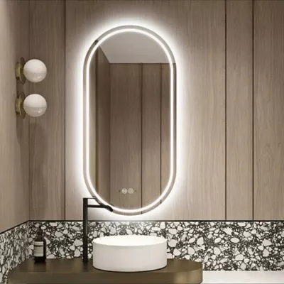 Oglinda baie cu LED  - OGLINDA LED SI DEZABURIRE J120 FARA RAMA 50X80CM SMACK, dennver.ro