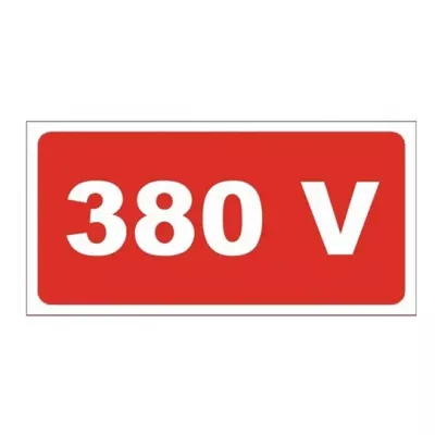Indicatoare de avertizare  - SEMN AVERTIZARE 380V PROTEK, dennver.ro