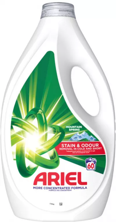 Detergenti ambient - ARIEL MOUNTAIN SPRING DETERGENT LICHID DE RUFE 2.7L AUTOMAT 60 SPALAR, deterlife.ro