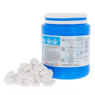 Dezinfectanti suprafete - BICLOSOL DEZINFECTANT EFERVESCENT CLORINGEN 300 TABLETE, deterlife.ro
