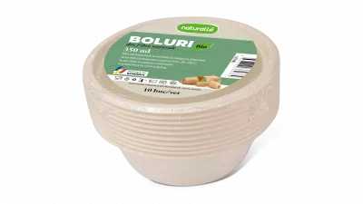 Caserole trestie de zahar - BOL BIO 350 ml WFRB13 MINI-PACKS Naturalle 10 buc/set, deterlife.ro