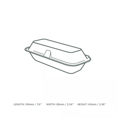 Caserole carton - CASEROLA BIO SANDWICH/HOT DOG/DESERT   50/SET, deterlife.ro