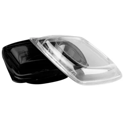 Caserole PET si PP - CASEROLA PATRATA NEAGRA 1000 CC 50 SET , deterlife.ro