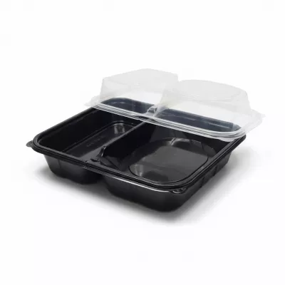 CASEROLA PP NEAGRA BURGER & CHIPS CU CAPAC 100 buc/set