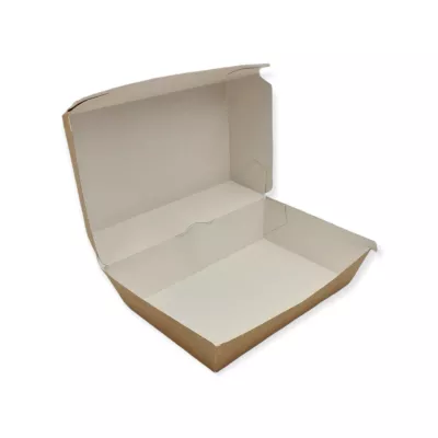 Caserole carton - CUTIE MENIU BURGER KRAFT 100 SET, deterlife.ro