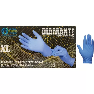Protectie maini - DIAMANTE MANUSI NITRIL  ALBASTRE 100/ SET XL, deterlife.ro