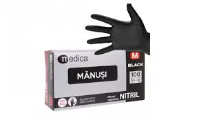 DIAMANTE MANUSI NITRIL  NEGRE 100/SET M