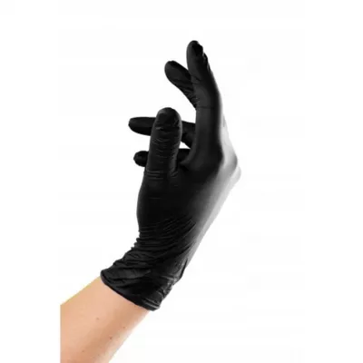 Protectie maini - DIAMANTE MANUSI NITRIL NEGRE 100/SET S, deterlife.ro