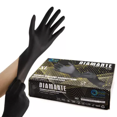 Protectie maini - DIAMANTE MANUSI NITRIL  NEGRE 100/SET XL, deterlife.ro