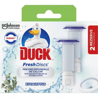 Odorizante wc - DUCK FRESH DUCK  REZERVA EUCALYPT 2X36 ML
, deterlife.ro