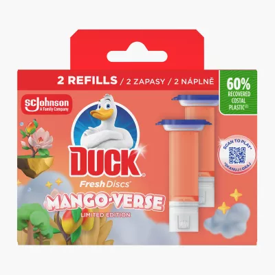 Odorizante wc - DUCK FRESH DUCK  REZERVA MANGO 2X36 ML
, deterlife.ro