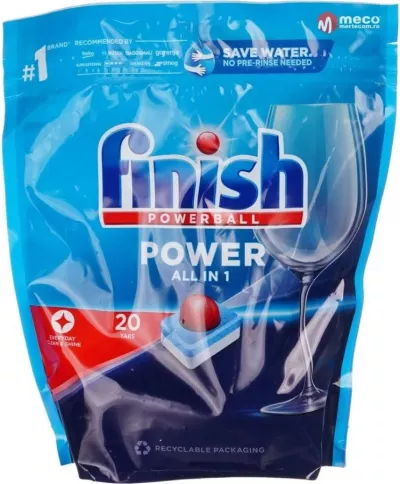 Detergenti bucatarie - FINISH TABLETE 20 BUC QUANTUM ALL IN ONE POWER, deterlife.ro