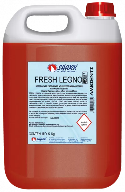 Detergenti ambient - FRESH LEGNO 5 KG DETERGENT PENTRU PARCHET SHARK, deterlife.ro
