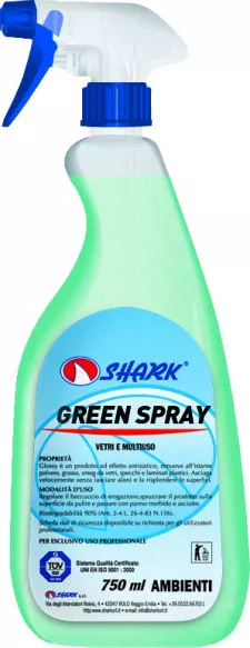 Detergenti ambient - GREEN SPRAY 750 ML. DETERGENT MULTUZ PENTRU GEAMURI SI CRISTALE SHARK, deterlife.ro