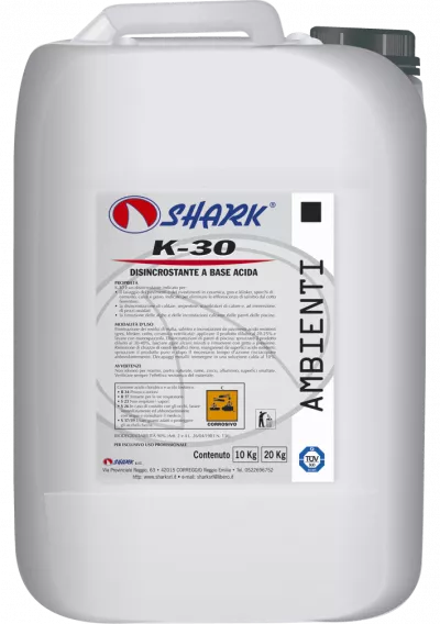 K 30 KG10 DETARTRANT LICHID ACID TAMPONAT SHARK