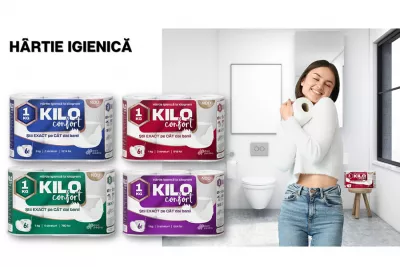 Hartie igienica - KILO HARTIE IGIENICA ALBA 4 STR. 6 ROLE/SET, deterlife.ro