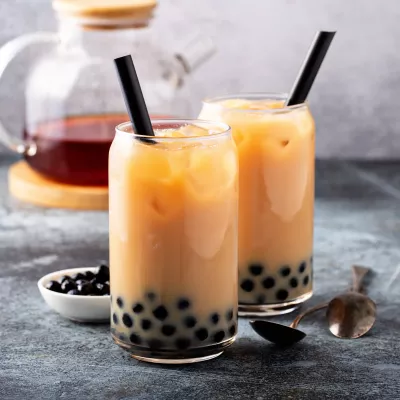 Auxiliare catering - PAIE BUBBLE TEA 210x12 MM NEGRE 250 BUC/SET AMBALATE INDIVIDUAL, deterlife.ro
