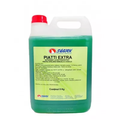 Detergenti bucatarie - PIATTI EXTRA 5 KG DETERGENT CONCENTRAT PT. SPALAREA MANUALA A VESELEI SHARK, deterlife.ro