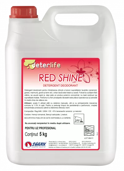 Detergenti ambient - RED SHINE DETERGENT PARDOSELI CU EFECT STRALUCITOR 5 KG SHARK, deterlife.ro