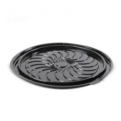TAVA ROTUNDA TORT 26 CM LARGE L-415 CU CAPAC DECORAT TRANSPARENT L-410 SET 50 BUC
