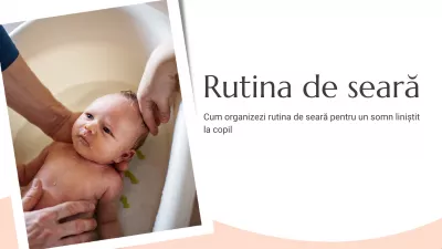 Cum organizezi rutina de seară pentru un somn liniștit la copil