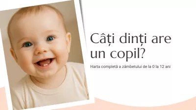 Câți dinți are un copil? Harta completă a zâmbetului de la 0 la 12 ani
