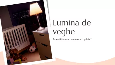 Lumina de veghe: este utilă sau nu în camera copilului?