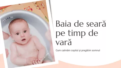 Baia de seară pe timp de vară: cum calmăm copilul și pregătim somnul