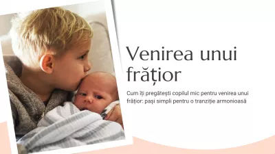 Cum îți pregătești copilul mic pentru venirea unui frățior: pași simpli pentru o tranziție armonioasă
