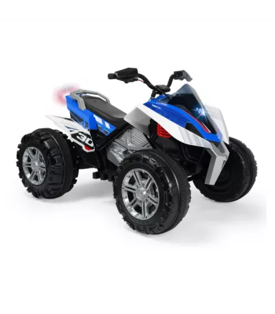 ATV electric pentru copii, Injusa, Quad Rage, 12V, model silentios, pornire cu cheie, frana electrica, 3 ani+