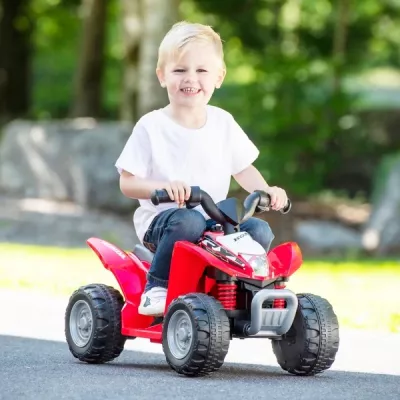 ATV electric pentru copii, licenta Honda, 18-36 luni, cu sunet si lumini, Red