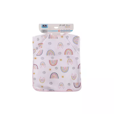 Bavete - Baveta cu maneci lungi, bumbac si peva, 41 x 34 cm, fetite, bebelorelli.ro