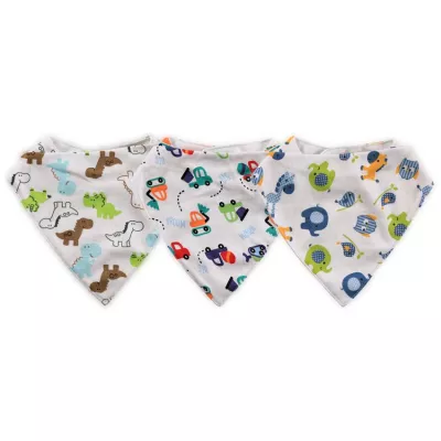 Baveta tip bandana, bumbac, culori baietei